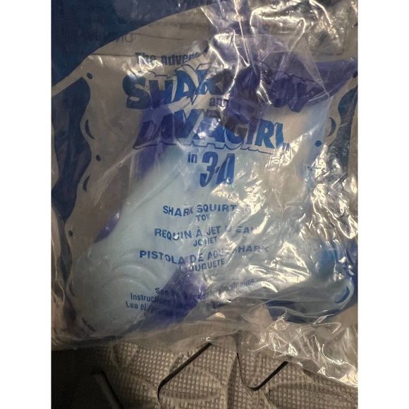 McDonalds SHARKBOY and LAVA GIRL in 3-D Shark Squirter #4 NIP Cake Topper 3D - Picture 1 of 4